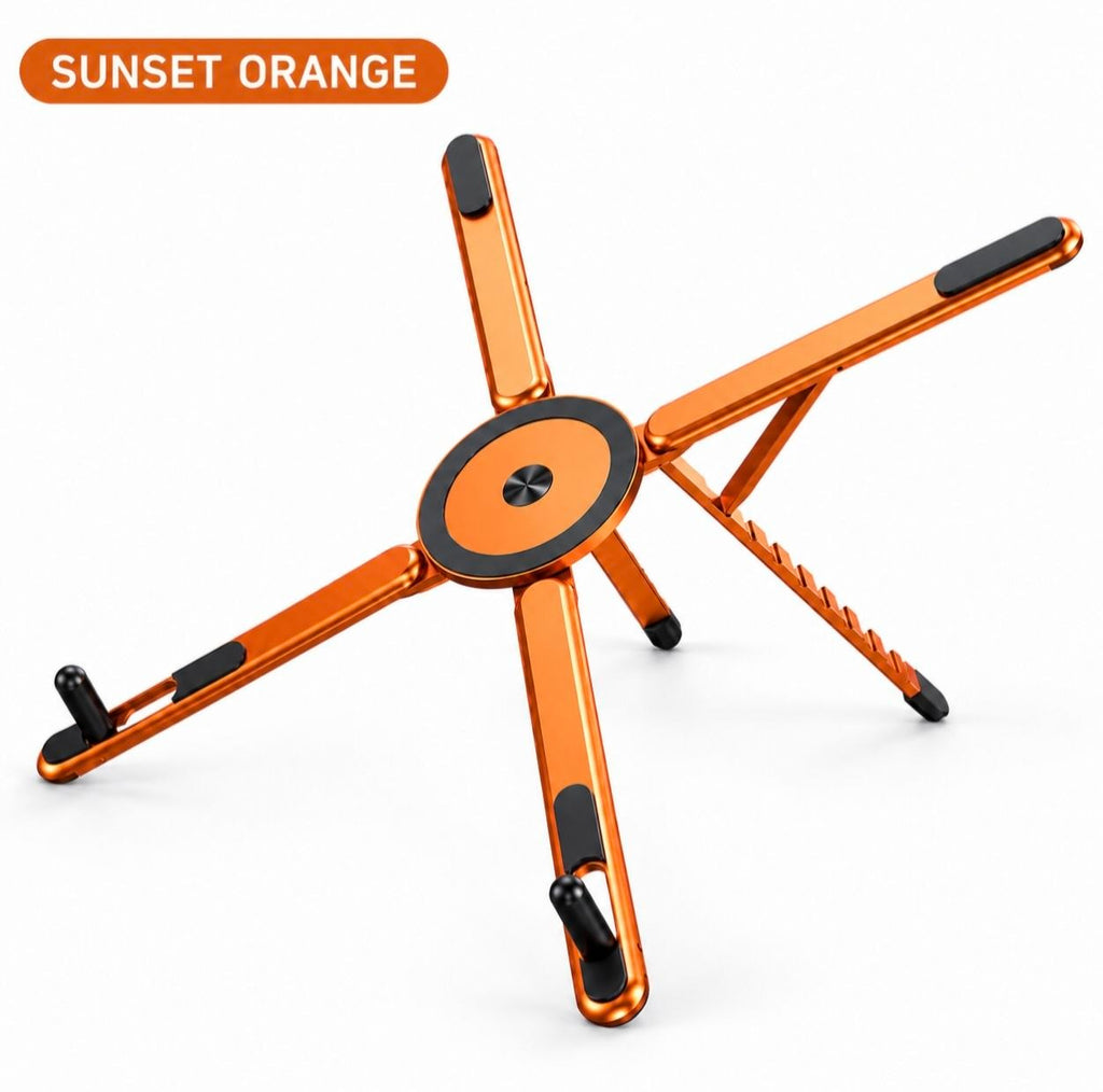 Portable 3-in-1 Magnetic Adjustable Foldable Aluminum Alloy Stand for Laptops, Tablets & Phones